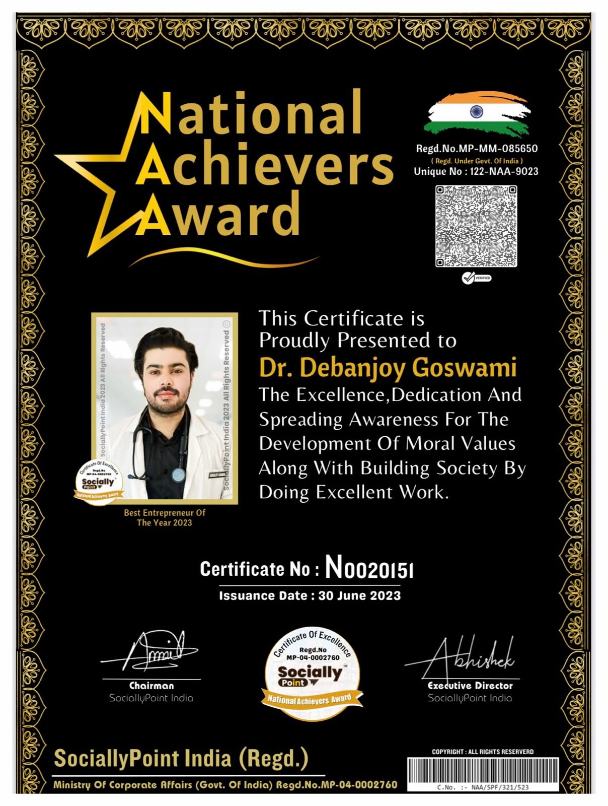 Young Entrepreneur Award 2023